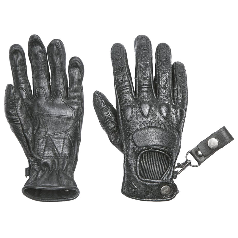 ByCity Pilot Leather Gloves Black