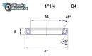 Headset Bearing - 35 X 47 X 8 MM | 45°/45°