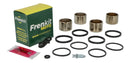 Caliper Repair Kit + Piston Black / Silver For Kawasaki VN 1600 Vulcan Mean Streak 2005-2008 - 32 MM