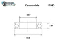 Headset Bearing - 39.7 X 50.8 X 7.14 MM