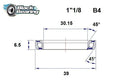 Headset Bearing - 30.15 X 39 X 6.5 MM | 45°/45°