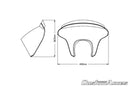 Batwing SML Short Windscreen Light Smoke For Kawasaki Vulcan S 2015-Current