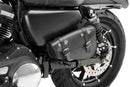 Customacces Detroit Left Saddlebag No Support Included Black For Harley Davidson Sportster 1200 Custom XL1200C 2004-2019