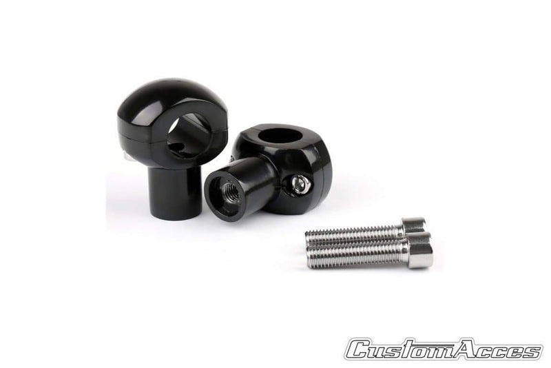 Handlebar Risers 1 Inch Rise Black For Harley Davidson Dyna Fat Bob (FXDB) 2008-2017