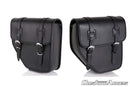 Customacces Ibiza Saddlebags Without Metal Base No Support Included Black For Harley Davidson Sportster 1200 Custom XL1200C 2004-2019