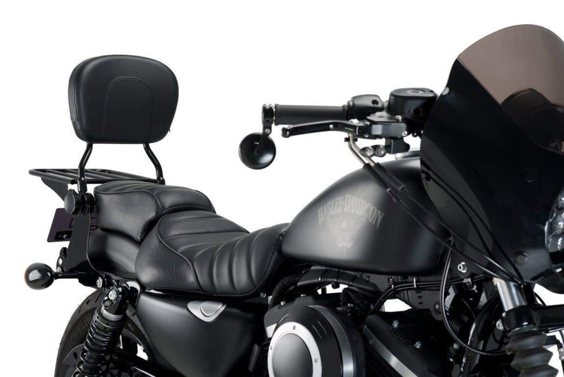 Luxus Sportster Sissybars Black For Harley Davidson Sportster 1200 Custom XL1200C 2004-2019