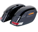 Customacces Touring Panniers/Rigid Saddlebags No Support Black Included Harley Davidson Sportster 1200 Custom XL1200C 2004-2019