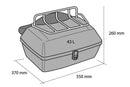 Customacces Travel Top Box/Rigid Suitcase Black For Honda VT 125 C/C2 Shadow 2001-2007