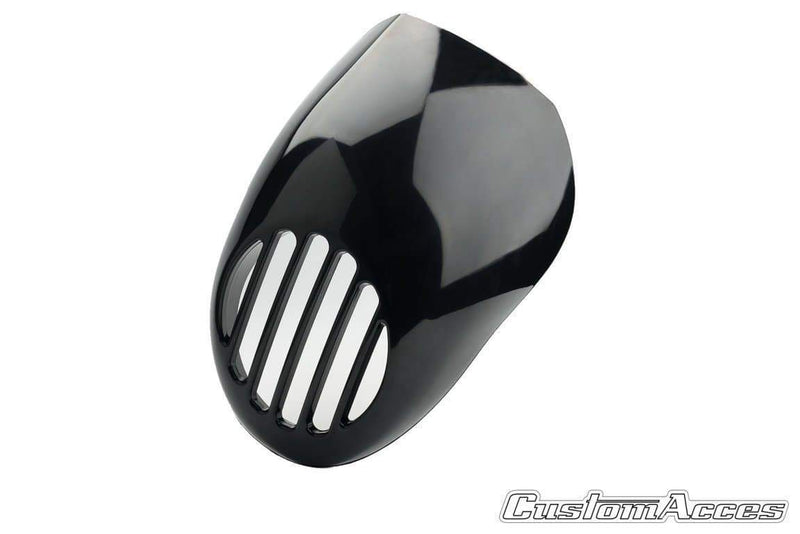 Warrior Model Headlight Protector Black For Harley Davidson Dyna FLSTSB 1995-2005