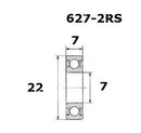 B5 Bearing - 7 X 22 X 7 MM
