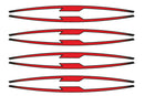 Performance Rim Strips Red