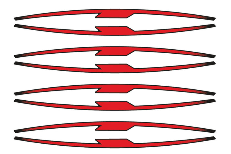 Performance Rim Strips Red