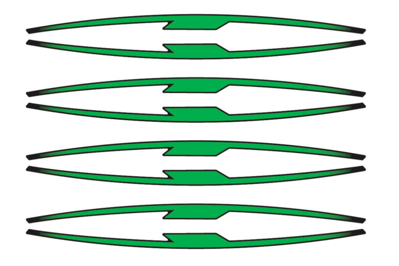 Performance Rim Strips Green