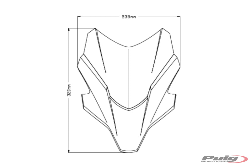Sport Screen Red For Yamaha MT-07 2021-Current