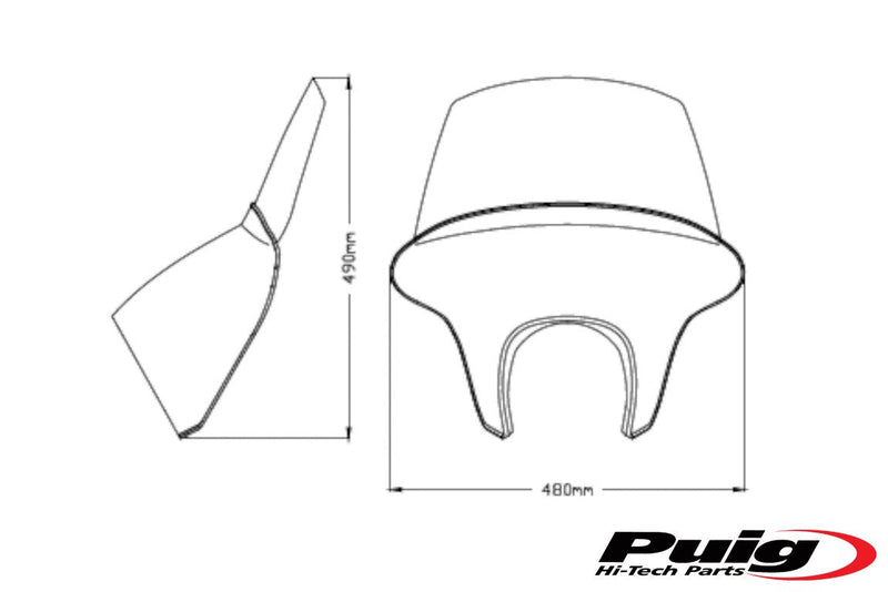 Batwing SML Touring Screen Light Smoke For BMW R18 2020-Current