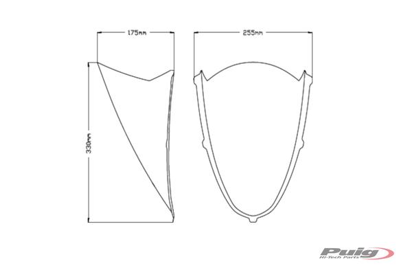 R-Racer Screen Dark Smoke For Aprilia RS 660 2021-Current