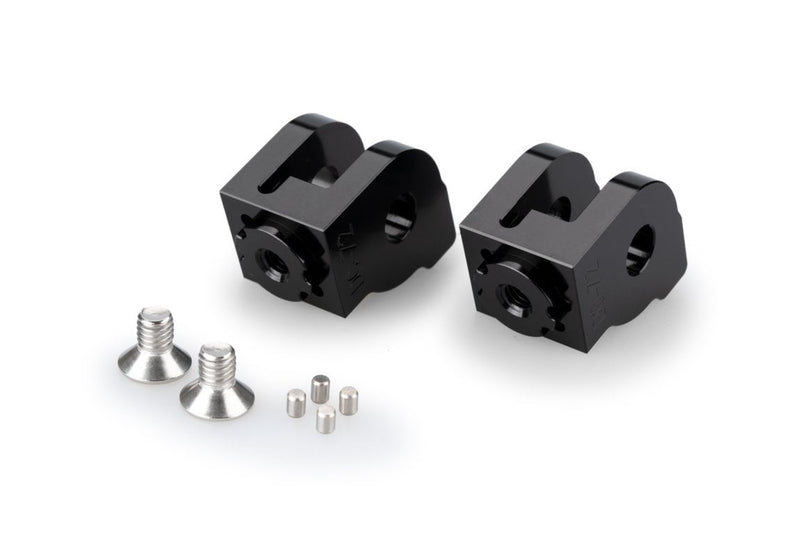 Adjustable Rider Footpeg Adaptor Black For Ducati Desert X 2022-Current