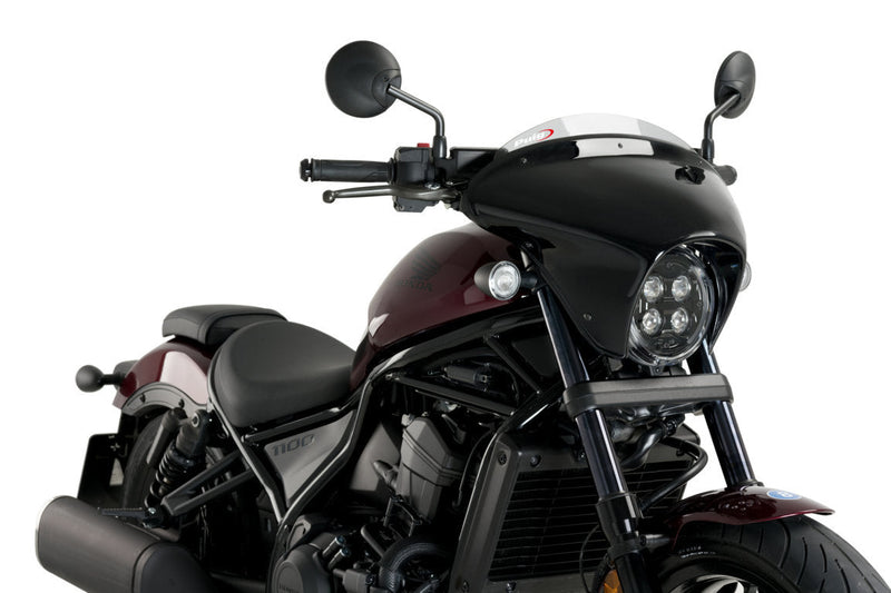 Batwing SML Sport Screen For Gloss Black / Light Smoke For Honda CMX 1100 Rebel 2021-Current