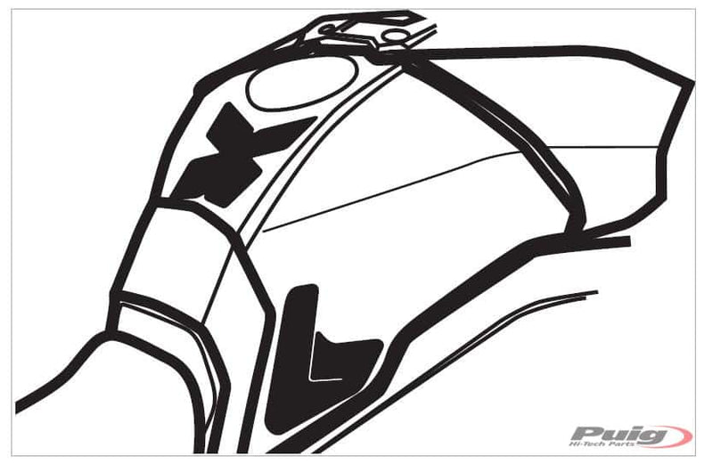 Specific Tank Pads Carbon Look For Yamaha MT-09 Tracer 2015-2017