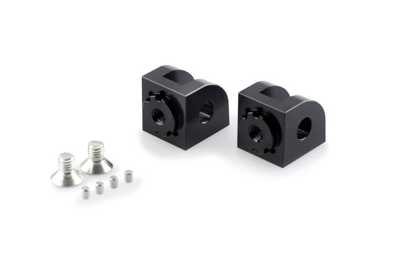 Adjustable Rider Footpeg Adaptor Black For Suzuki DL 1000 V-Strom 2014-2019