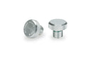 Mirror Hole Screw Plugs For M10 / 150 RH Thread x 2 Silver