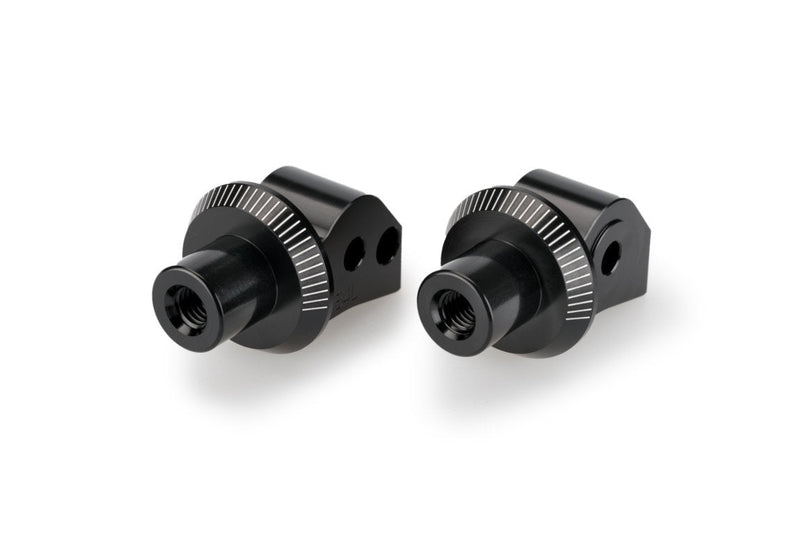 Footpeg Adaptors Passenger Black Anodised Aluminium For Honda NT 1100 2022-Current