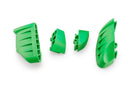 Pro 2.0 Frame Sliders Spares Green For Pair of Rubber Caps
