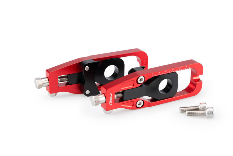 Aluminium Chain Tensioner Red For Kawasaki Z900 2017-Current
