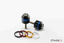 Hi-Tech Short Bar Ends Black w /  Coloured Rings For Yamaha Tracer 900 2015-2017