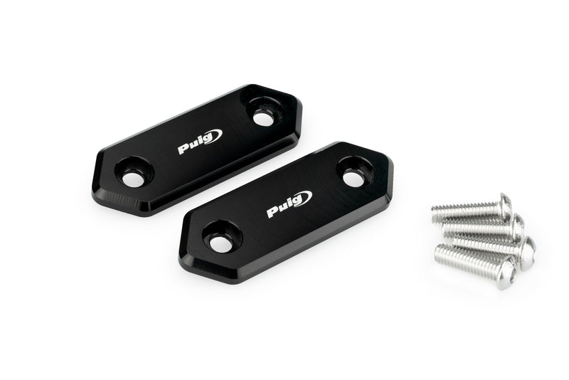 Aluminium Mirror Caps Black For Kawasaki ZX-4RR Ninja 2024-Current