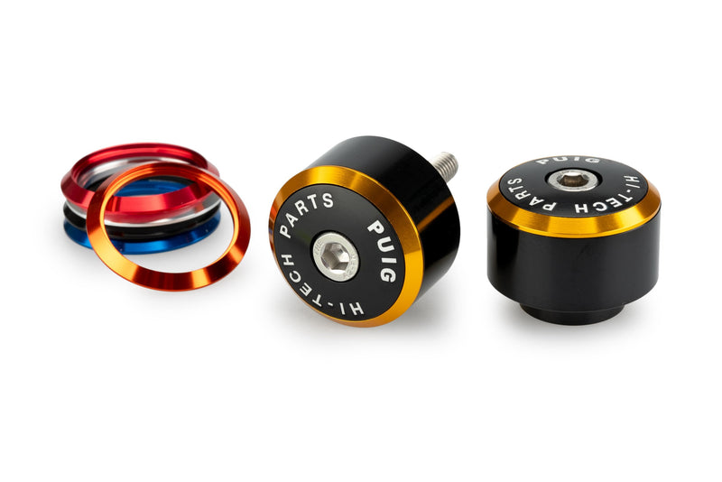 Balance Bar Ends Black w /  Coloured Rings For Honda MSX125 Grom 2021-2023