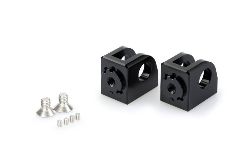 Adjustable Rider Footpeg Adaptor Black For Kawasaki Ninja 1000 SX 2020-Current
