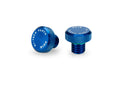 Mirror Hole Screw Plugs For M10 / 150 RH Thread x 2 Blue