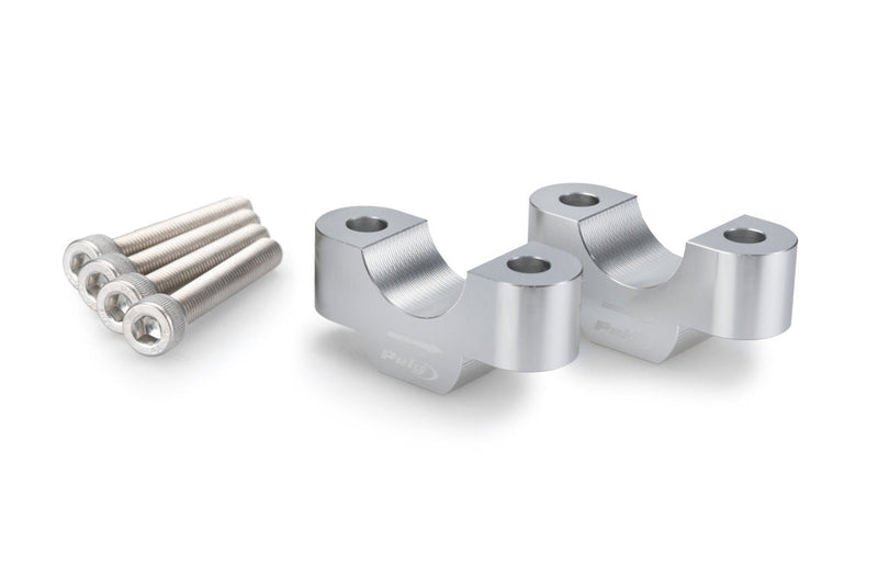 Handlebar Risers - 20mm Rise Silver For BMW S1000 XR 2020-Current