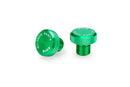 Mirror Hole Screw Plugs For M10 / 125 RH Thread x 2 Green