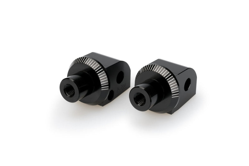 Footpeg Adaptors Passenger Black Anodised Aluminium For Suzuki Hayabusa GSX1300R 2021-Current