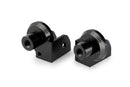 Footpeg Adaptors Rider Black Anodised Aluminium For Benelli TRK 702 / X 2023-Current