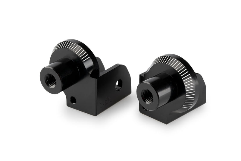 Footpeg Adaptors Rider Black Anodised Aluminium For Benelli TRK 702 / X 2023-Current