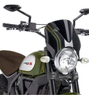 Retrovision Nose Fairing For Matte Black with Black Screen For Ducati Scrambler Cafe Racer 2017-Current