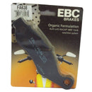 EBC FA638 Scooter Organic Brake Pads Black - 174 x 50 x 7mm