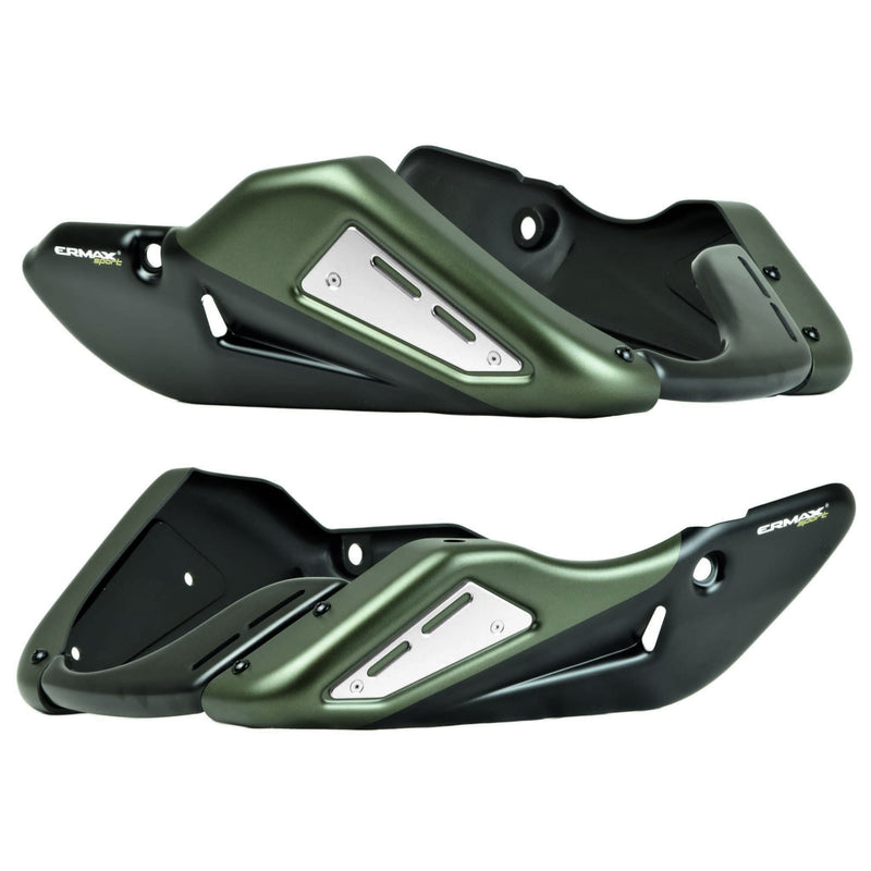 Belly Pan For Matt Metallic Green/Matte Black For Kawasaki Z 900 RS 2017-Current