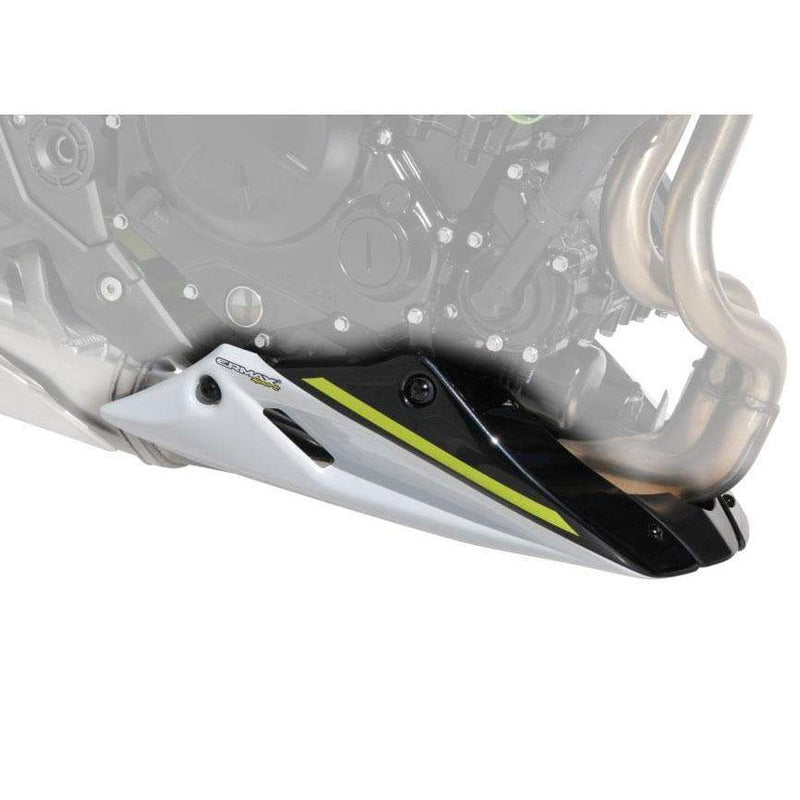 Belly Pan For Met White/Met Black/Met Green (Pearl Blizzard/Spark Black/Candy Lime Green) For Kawasaki Z 650 2020-Current