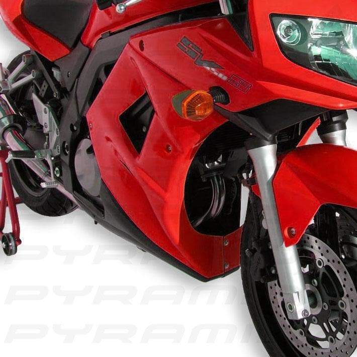 Fairing Lowers For Metallic Red (Marble Rakis Red) For Suzuki SV 650 S 2006-2006