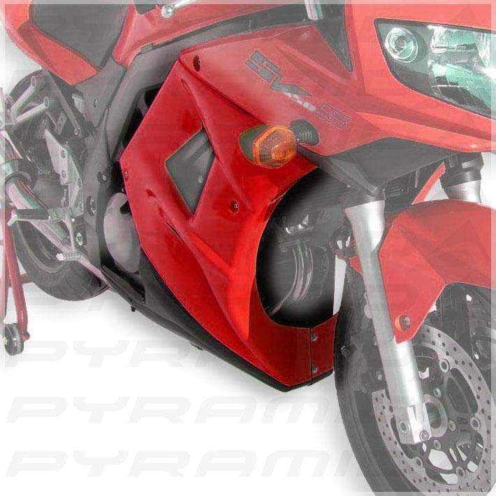 Fairing Lowers For Metallic Red (Marble Rakis Red) For Suzuki SV 650 S 2006-2006