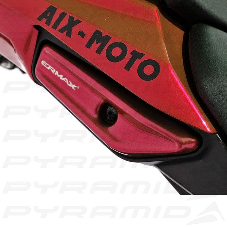 Grab Rail Cover Kit For Metallic Red (Candy Fire Red) For Kawasaki Ninja 1000 2011-2016