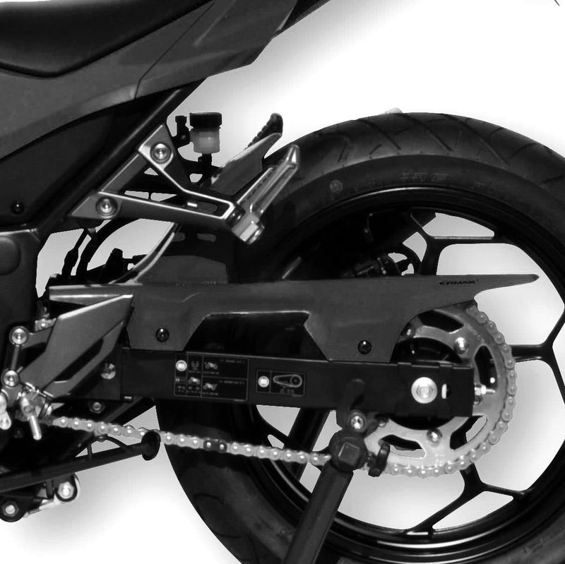 Hugger For Gloss Black (Ebony Black) For Kawasaki Ninja 300 2013-2017