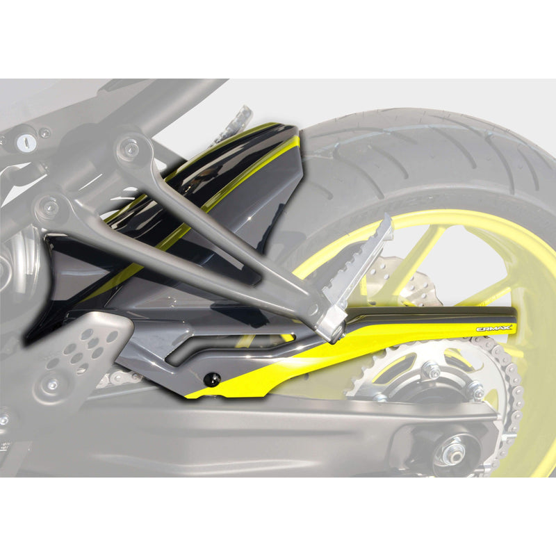 Hugger For Gloss Grey/Gloss Yellow (Nimbus Grey/Fluo Yellow) For Yamaha MT-07 2016-2017