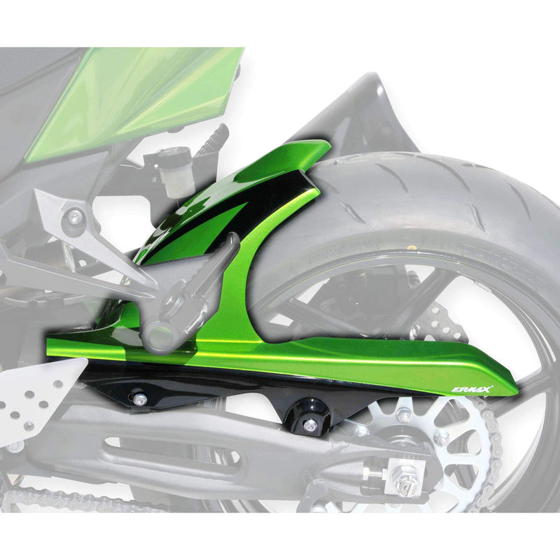 Hugger For Metallic Black/Metallic Green (Metallic Lime Green/Met Spark Black) For Kawasaki Z 750 R 2011-2012