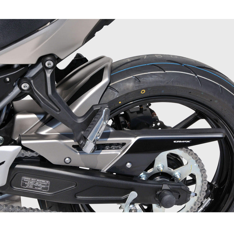 Hugger For Metallic Grey/Metallic Black (Raw Titanium/Spark Black) For Kawasaki Z 650 2017-2017