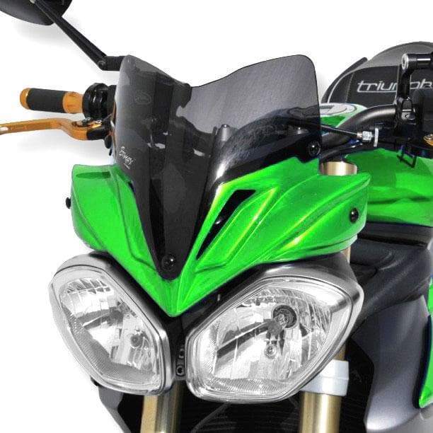 Nose Fairing For Cosmic Green with Dark Smoke Screen For Triumph Street Triple 675 2013-2013